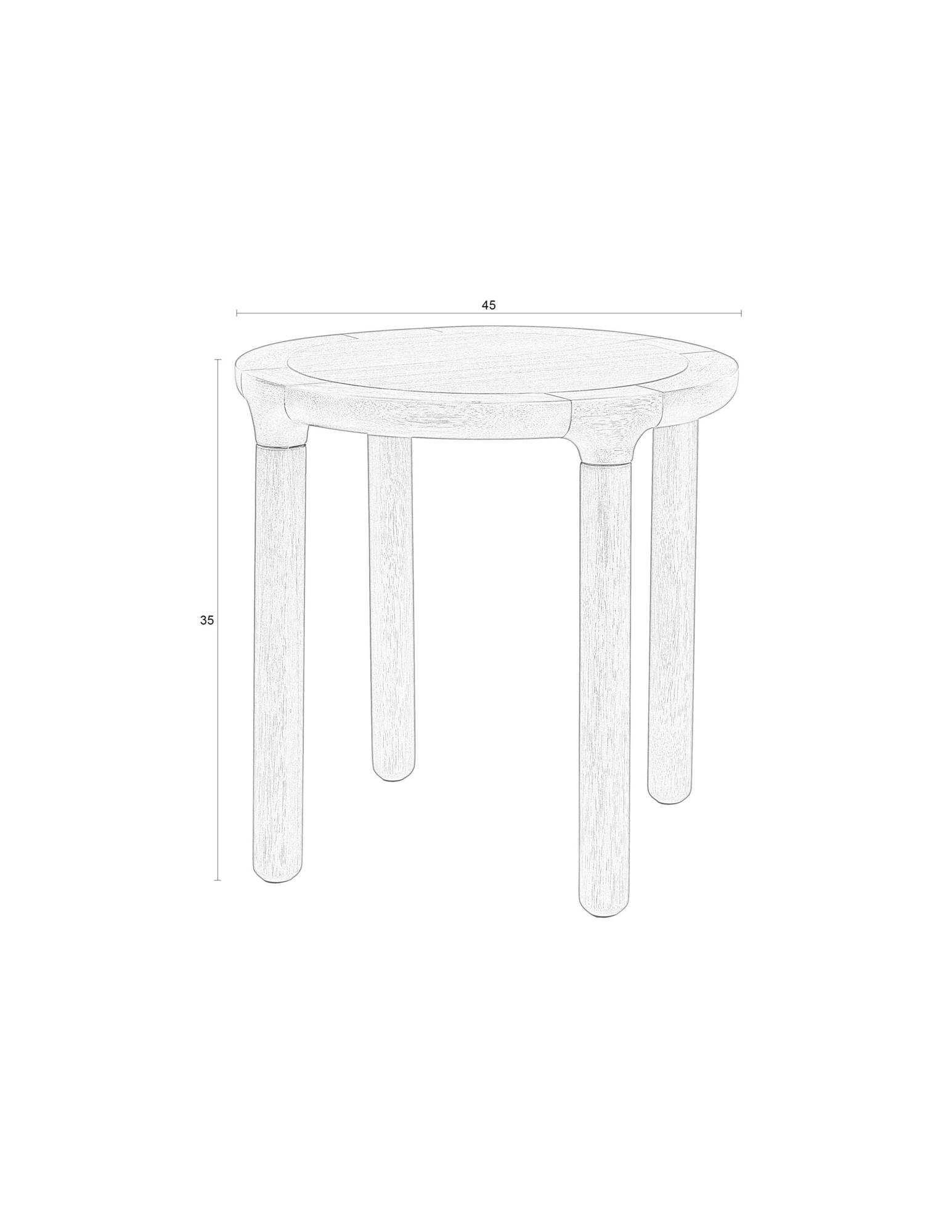 SIDE TABLE STORM NATURAL