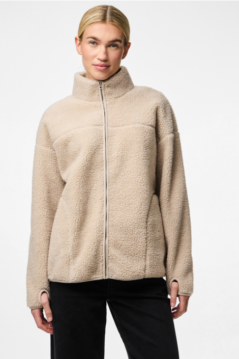 Pieces beige dames jas