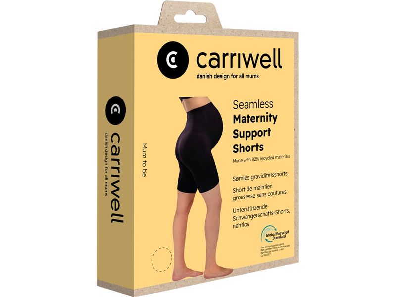Carriwell Unterstützende Schwangerschafts-Shorts Gr. L Bequeme Umstandsshorts mit weichem, dehnbarem Stoff für Unterstützung von Rücken und Bauch