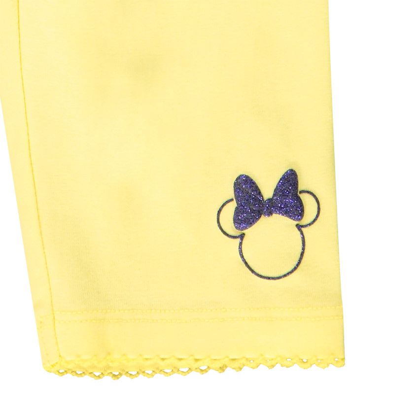 Cycliste print Minnie Disney pour fille - Jaune