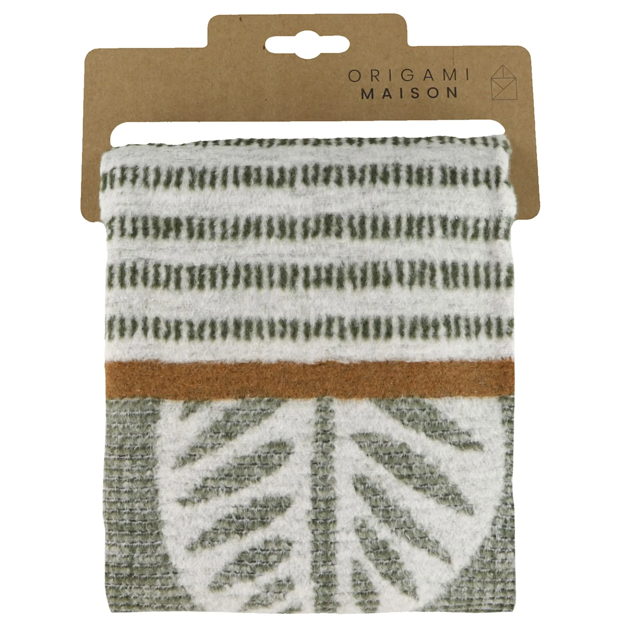 Origami Maison Couverture Jacquard Tropical