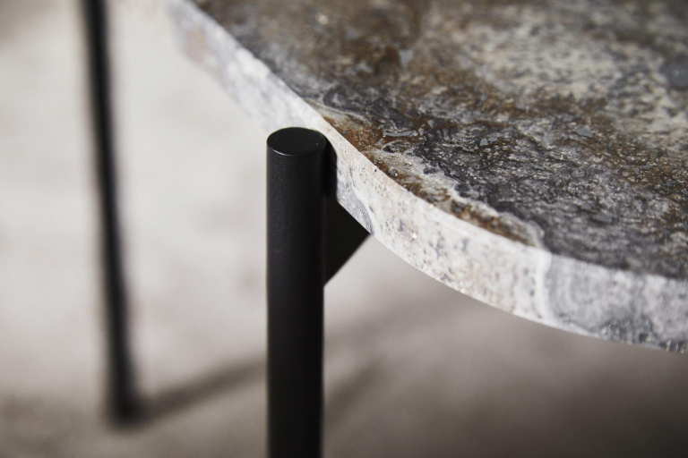 Woud La Terra salontafel grey melange travertine