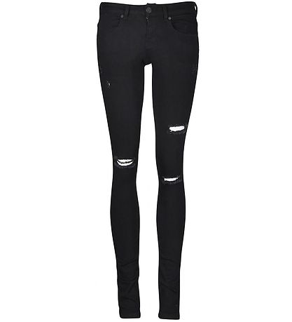 Cost:Bart Jeans - Nanna - Sort m. Löcher tragen
