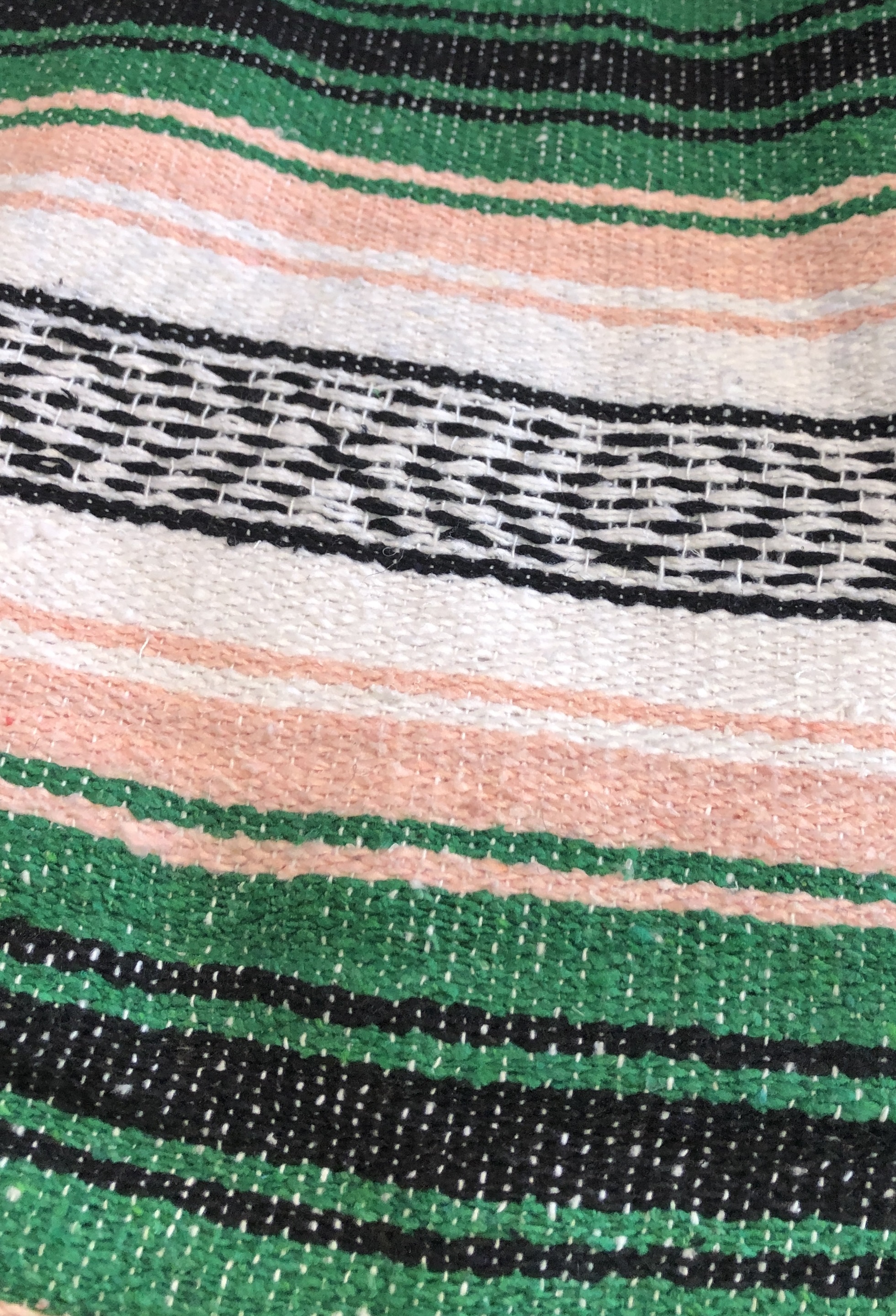 Side Shore Couverture Mex Blanket Mexicaine Coral Mint
