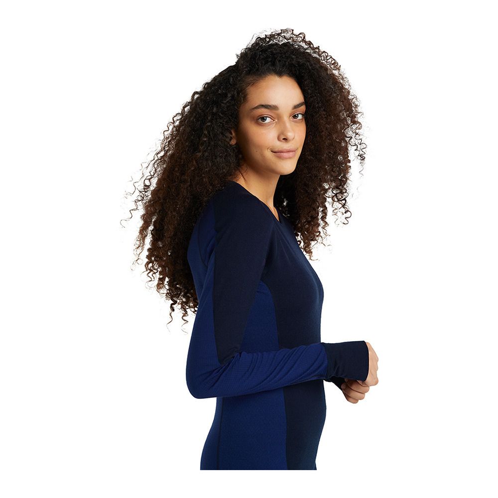Icebreaker 260 ZONE MERINO - Sous-couche Femme midnight navy/royal