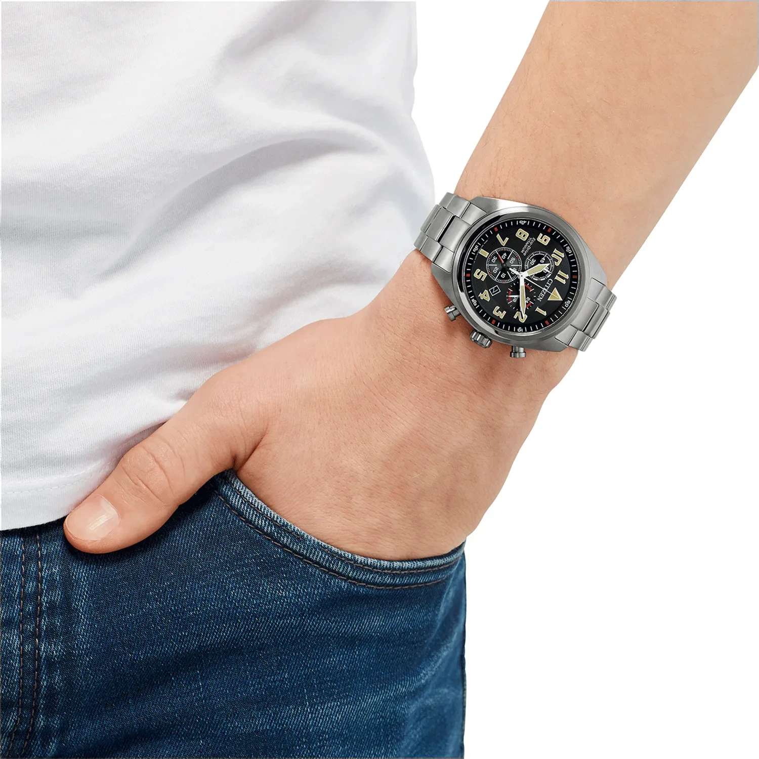 Citizen Super Titanium Military AT2480-81E