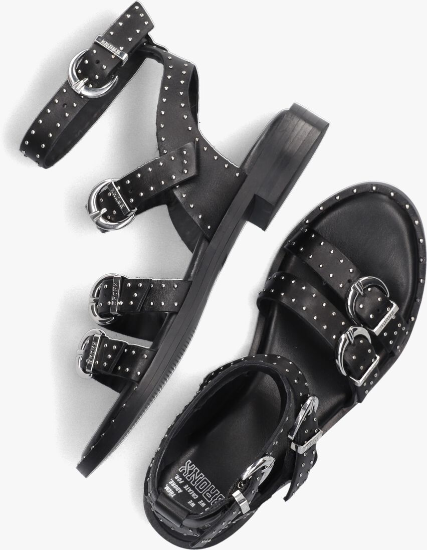 BRONX zwarte bronx sandalen thrill 84997-a