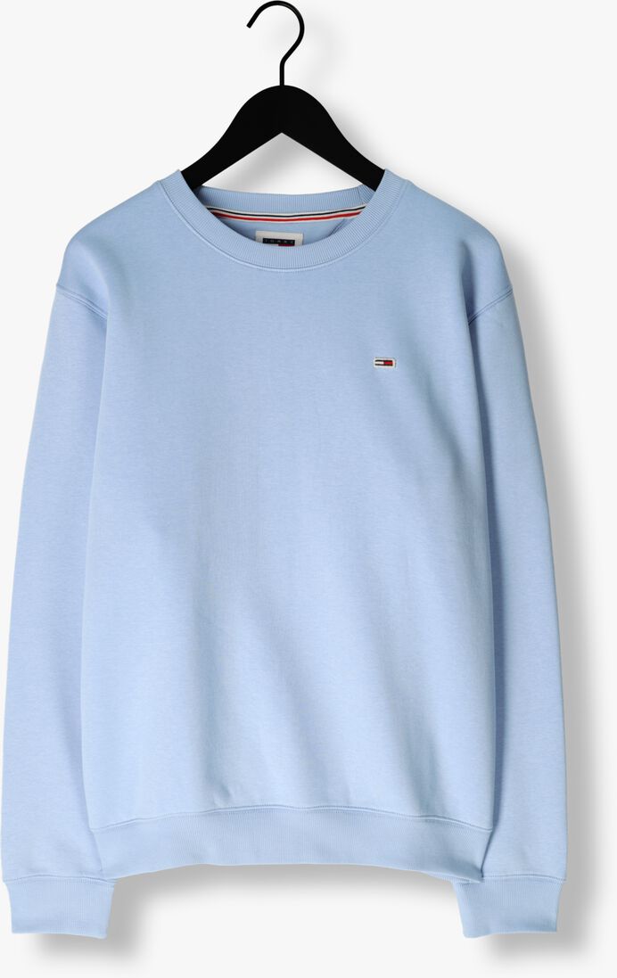 TOMMY JEANS blauwe tommy jeans trui tjm regular fleece c neck