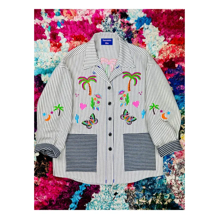 Susanna Blu Veste Peonia | Gris