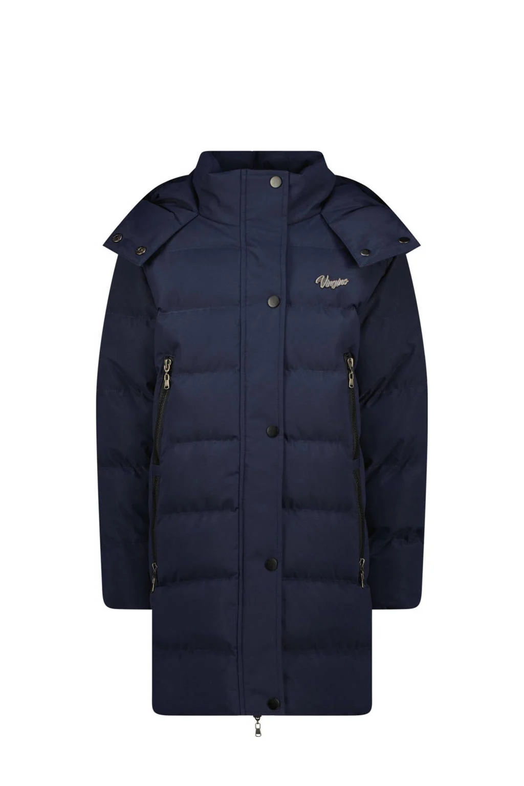 Vingino gewatteerde winterjas Tionne donkerblauw