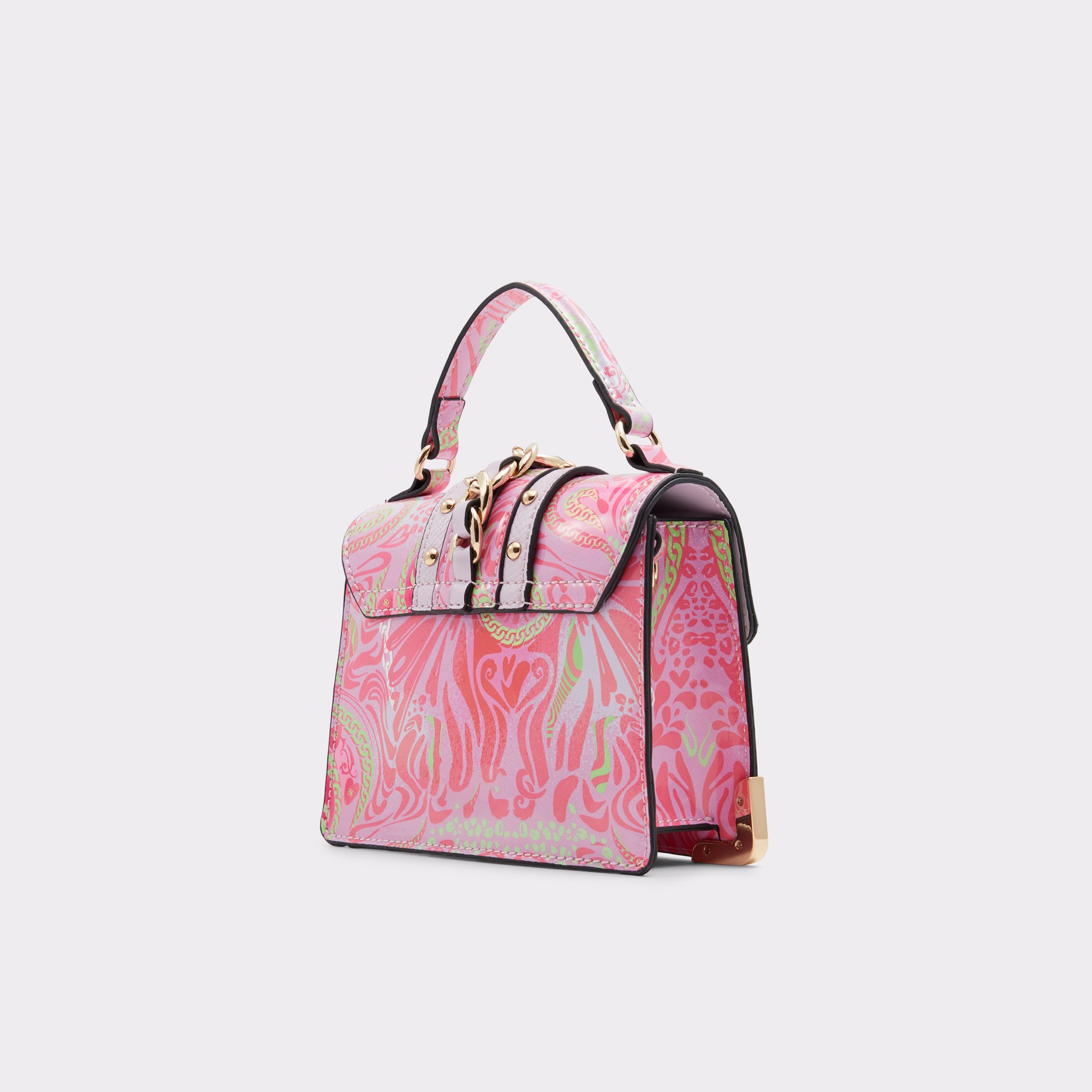 Minibaro Purple Women Top Handle Bags