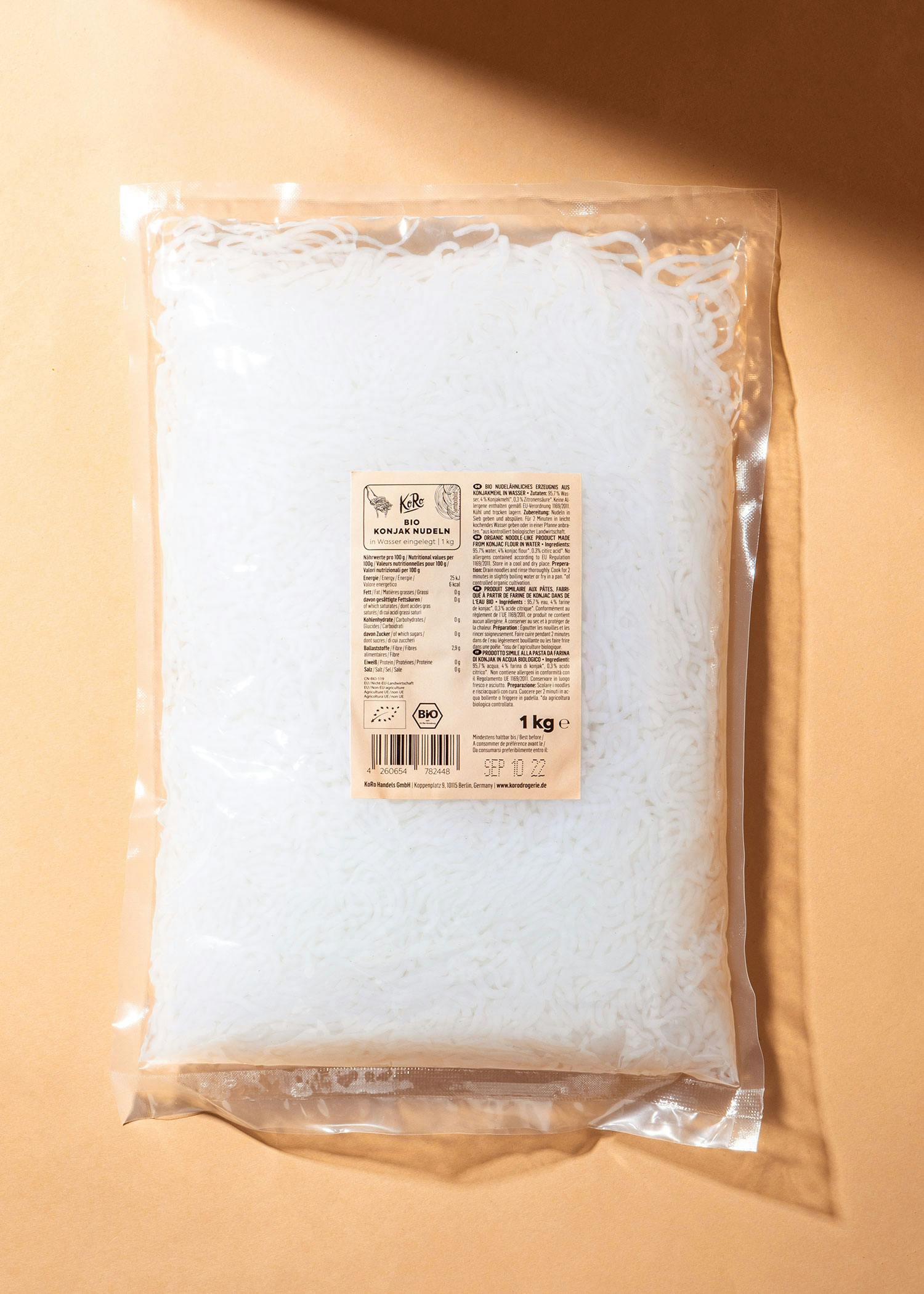 Bio Konjaknudeln in Wasser 1 kg
