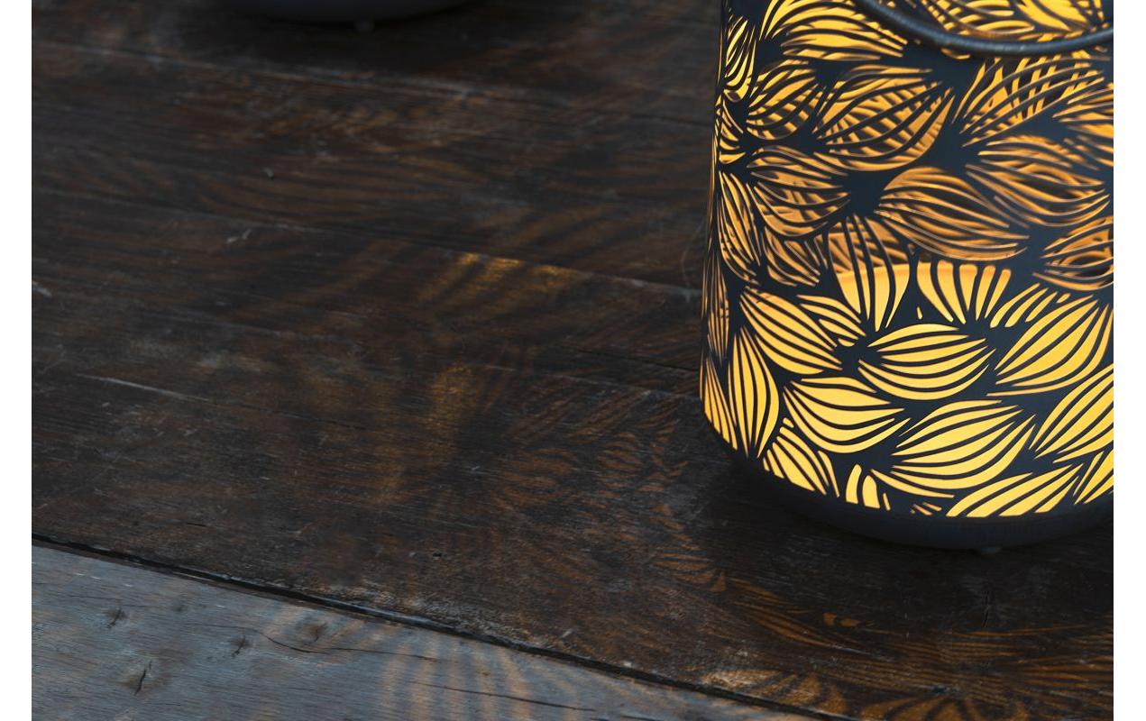 Solar Antic Lantern Flora GreyDekolicht zum Aufstellen oder Aufhängen