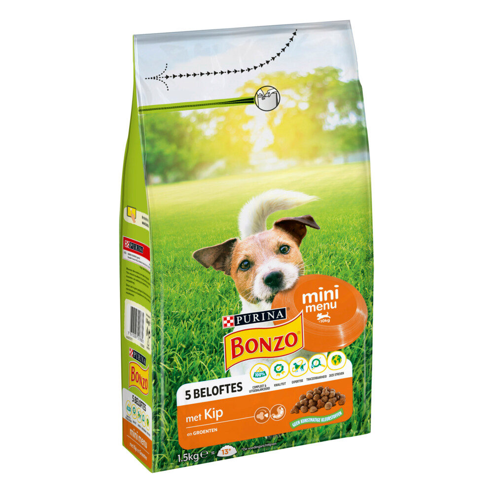 Bonzo Droogvoer Mini Menu Kip1,5 kg