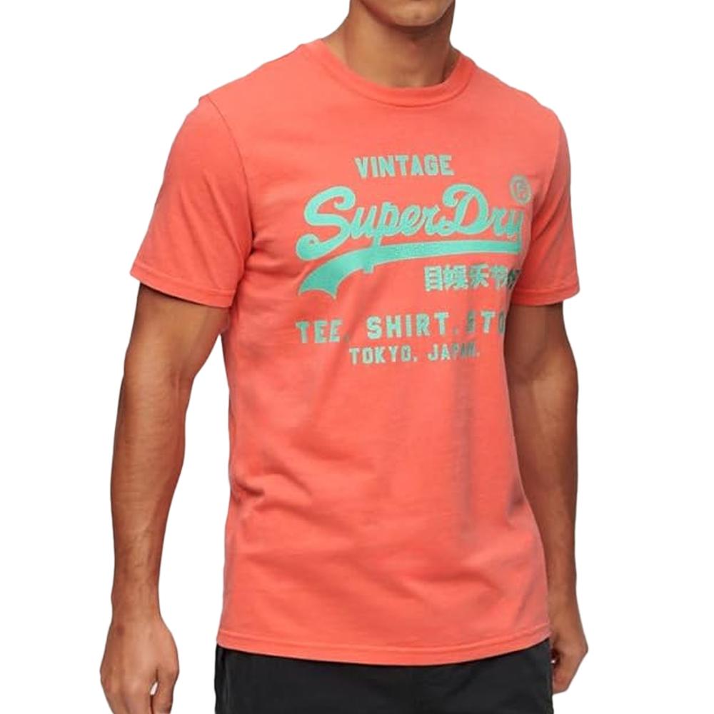 Superdry T-shirt Corail Homme SUPERDRY Neon