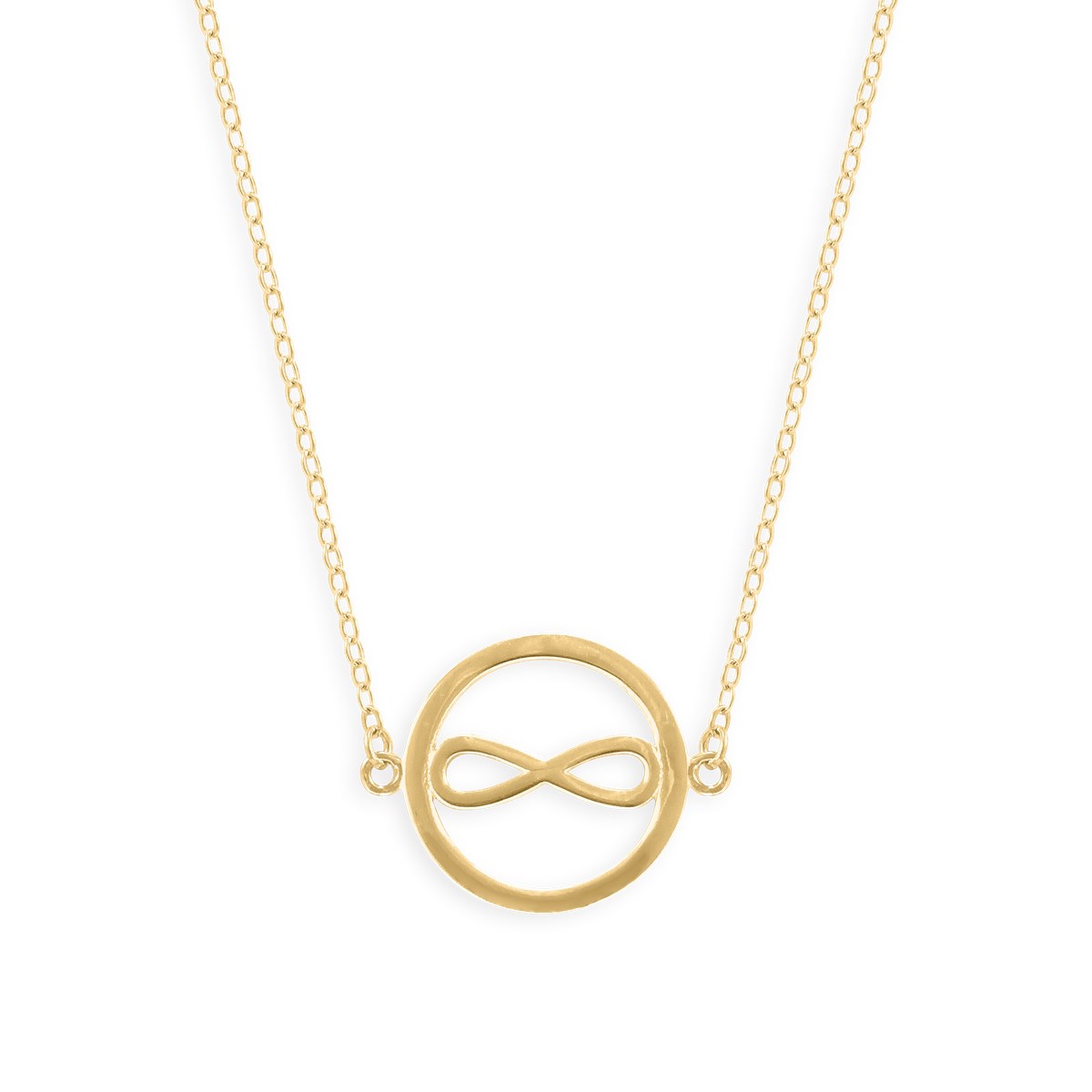 Collier plaqué or avec oxydes de zirconium