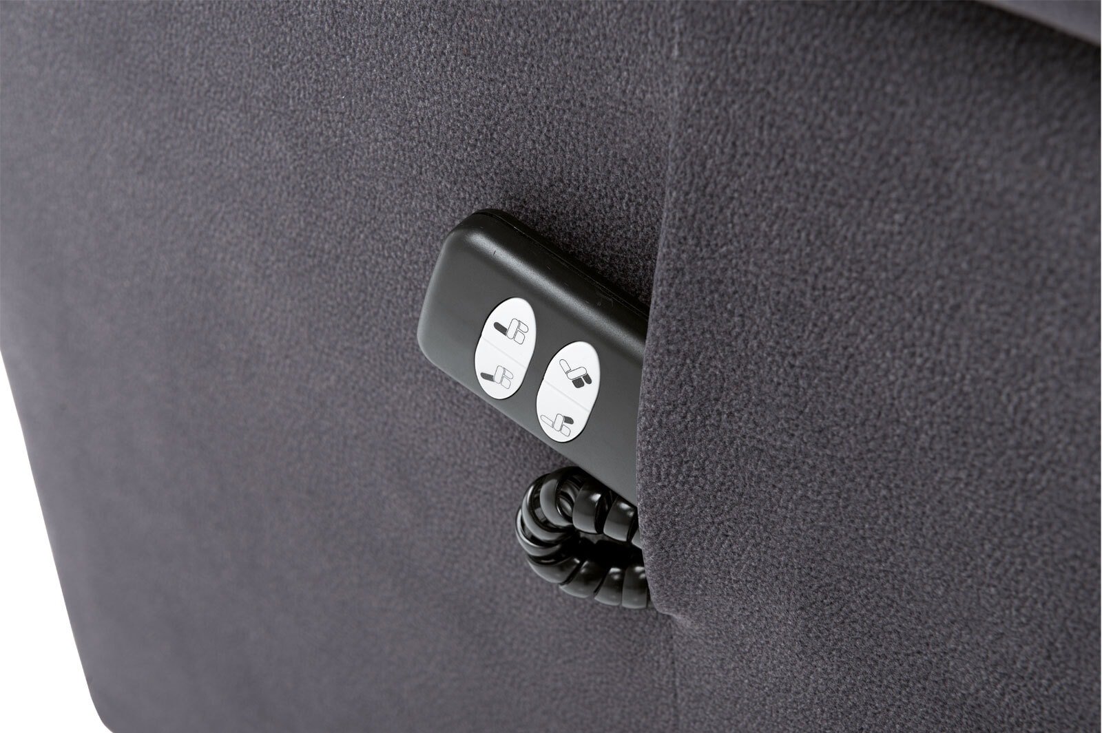 Fernsehsessel Silas Mikrofaser Bull Grey