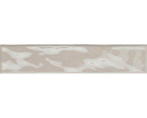Japandi wandtegel Kyushu grijs glanzend 5x25 cm