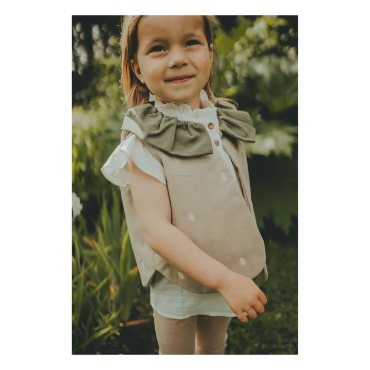 Donsje Gilet Col à Volants Ily | Rose