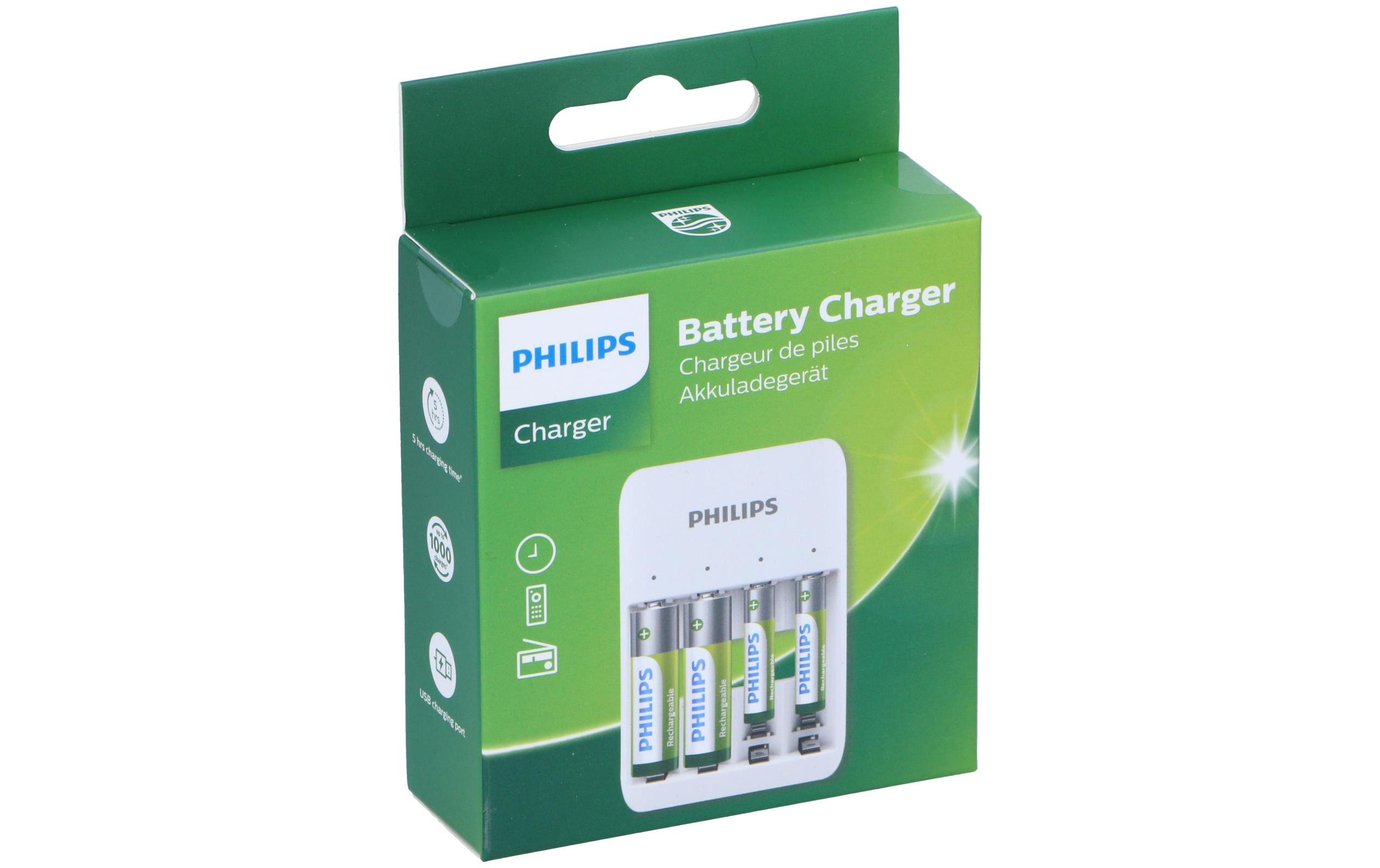 Ladegerät Micro-USB + 2x AA 700 mAh / 2x AAA 1300 mAhLadegerät für AA- und AAA-Zellen