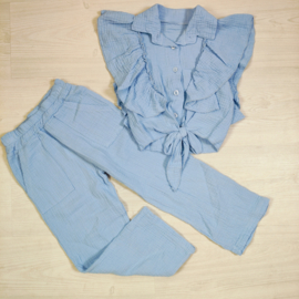 Soft Mouseline Set - blauw  (Verzenddatum 27 feb)