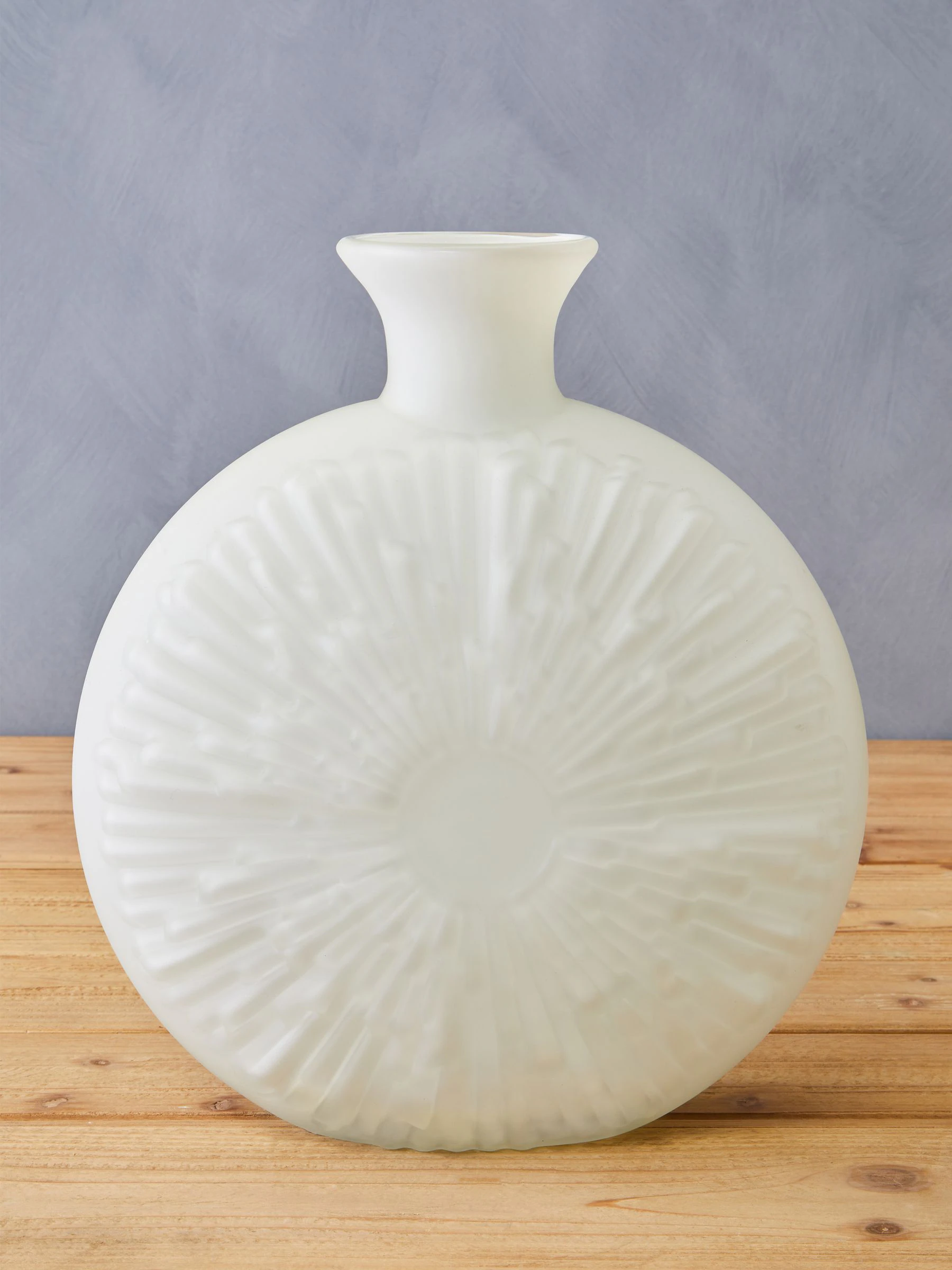 Fifty Five South Hadia Sunburst Cut Glass Vase