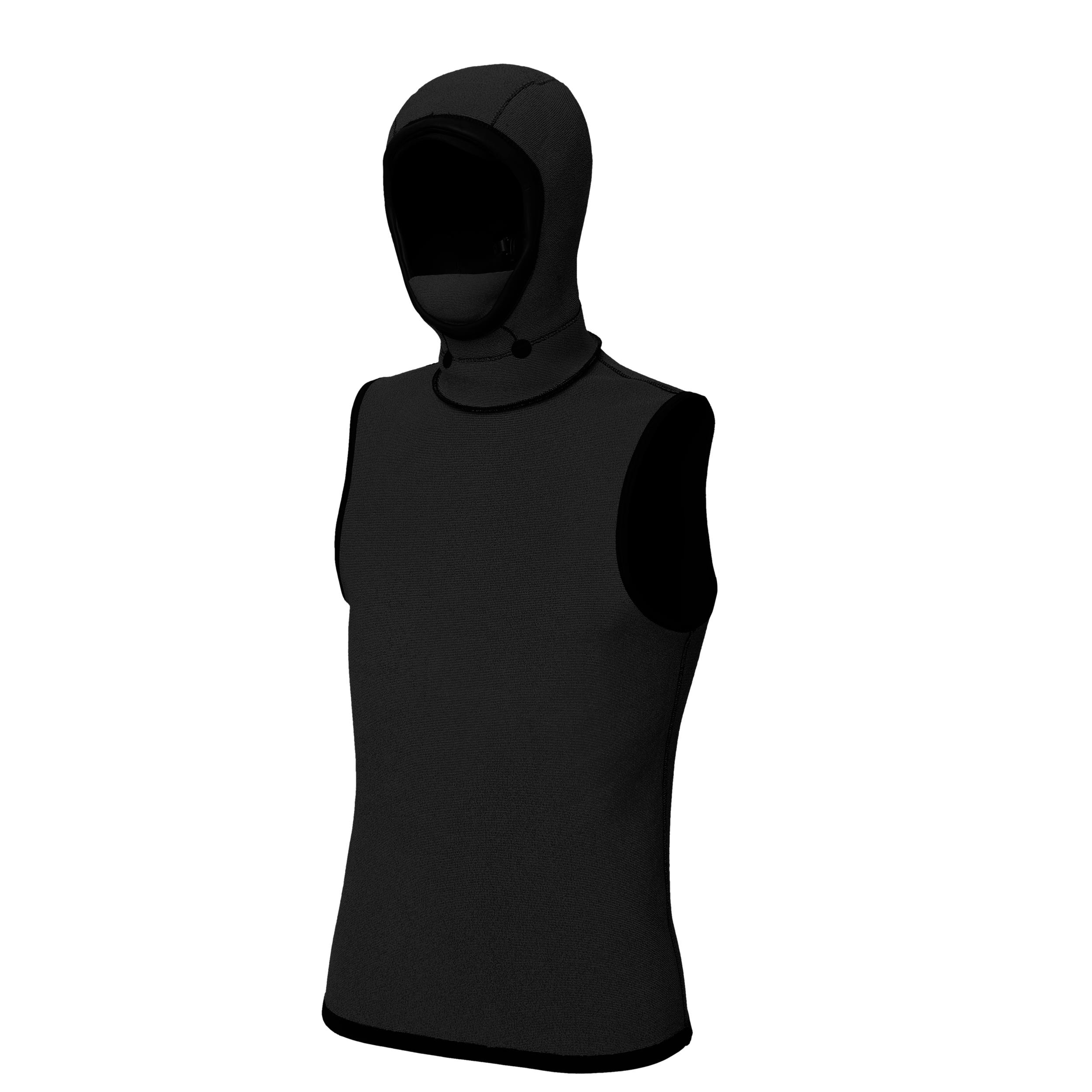 Mystic Neoprene Top with hood 3/2mm  - 2023 S