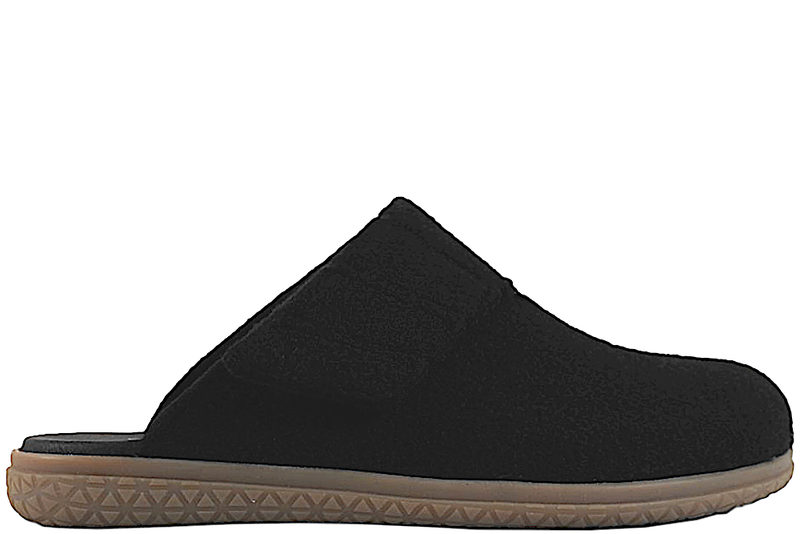 NEW FEET FODFORMET HJEMMESKO I SORT ULDFILT