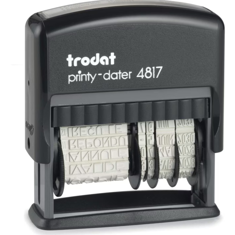 Trodat Printy 4817 Datumsstempel mit Text, französisch, schwarz