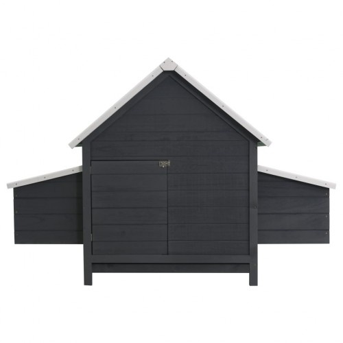 Galinheiro de madeira para galinhas, preto