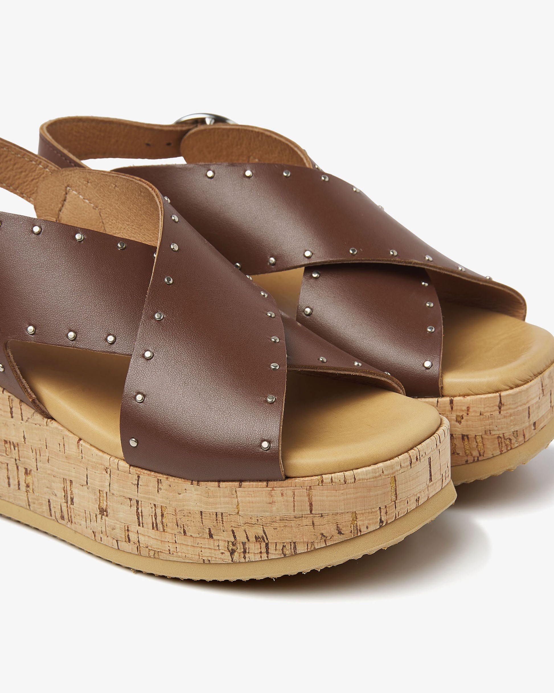 VIA VAI bruine sandalen Sissel Elaine