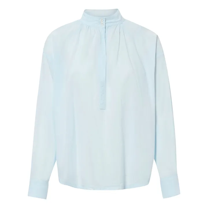 Xirena Blouse Corey Popeline de Coton | Bleu ciel