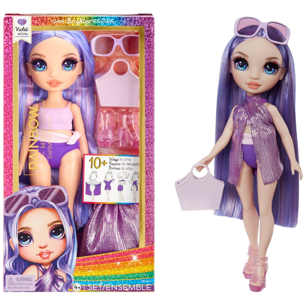Rainbow High Swim & Style Violet Fashion Doll