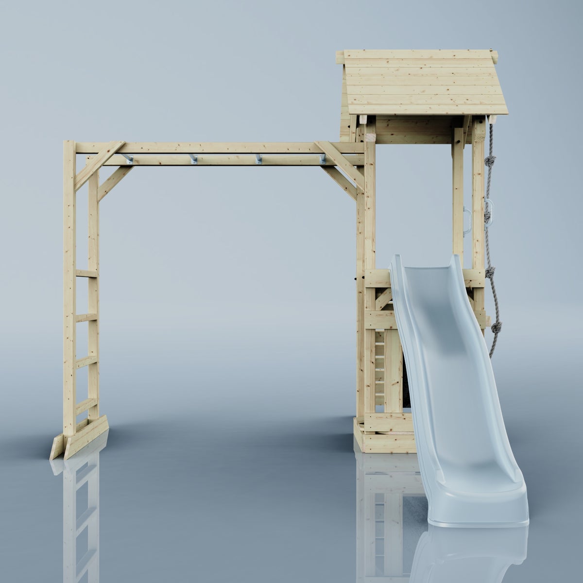 PolarPlay Lund houten speeltoren in blauw