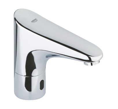 Grohe Europlus E 1-gats wastafelkraan met infraroodsensor 6V chroom