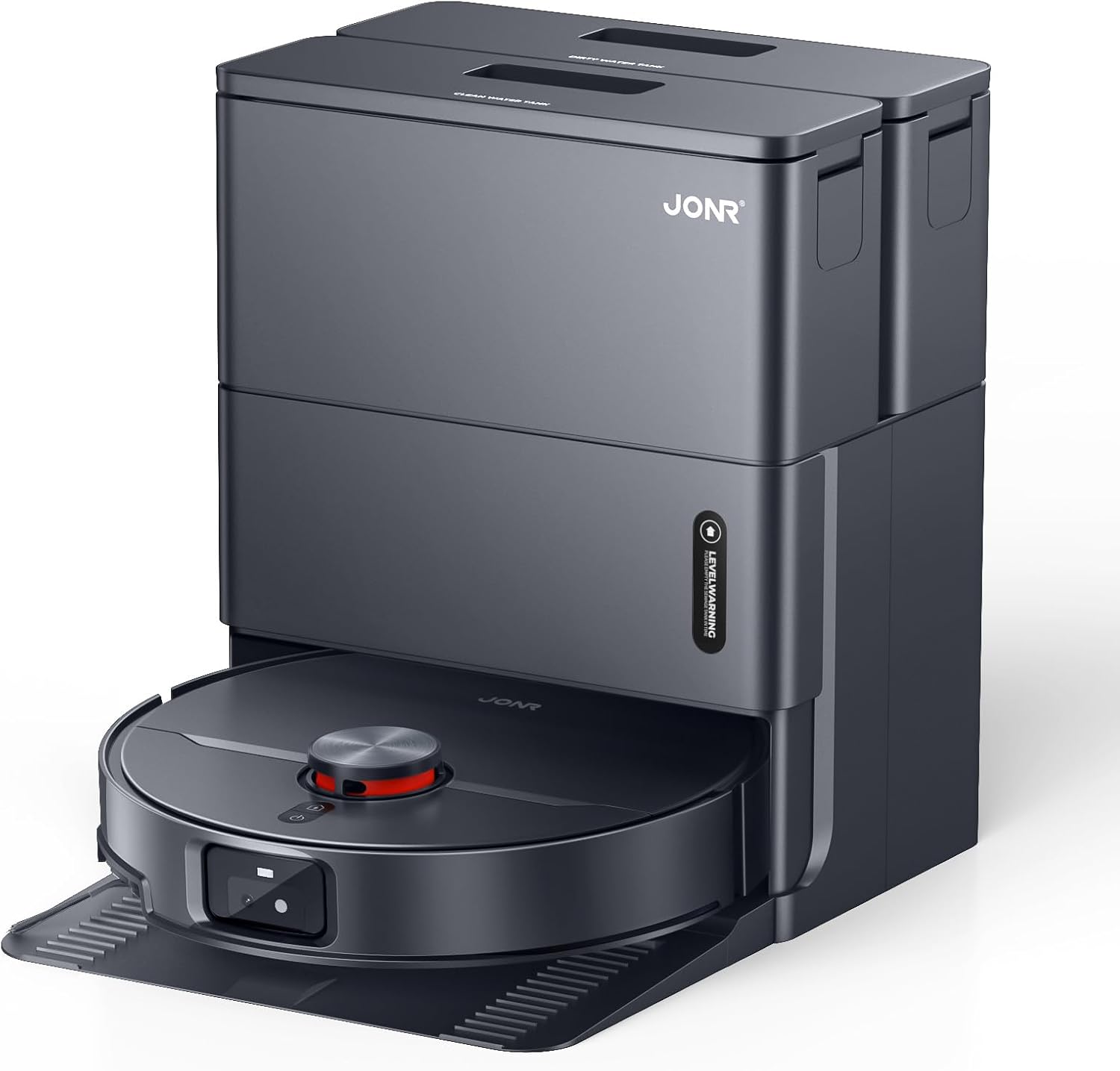 JONR X1 Max 20000 Pa Ultra Saugkraft Roboterstaubsauger mit Wischfunktion, 30 mm Hindernis, 75 °C Warmwasserreinigung, 45 °C Warmluft Trocknung, KI-Hindernisvermeidung & 360° Navigation. (X1 MAX)