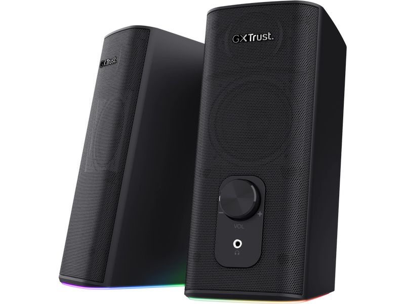 Trust PC-Lautsprecher GXT 612 Cetic Leistungsstarkes kabelloses Lautsprecherset mit Bluetooth und RGB-Beleuchtung