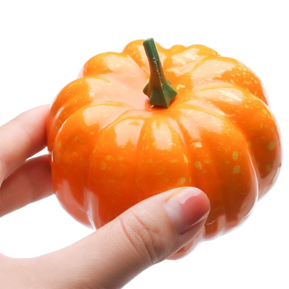 (6er Set) Herbst Dekoration Thanksgiving Schaumstoff Kürbis