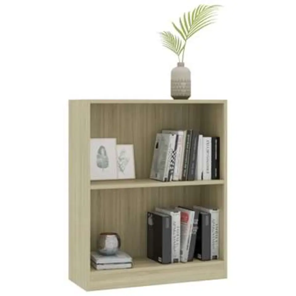 vidaXL - Boekenkast - Bruin - Bewerkt hout