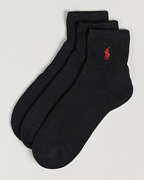 Polo Ralph Lauren 3-Pack Sport Quarter Socks White