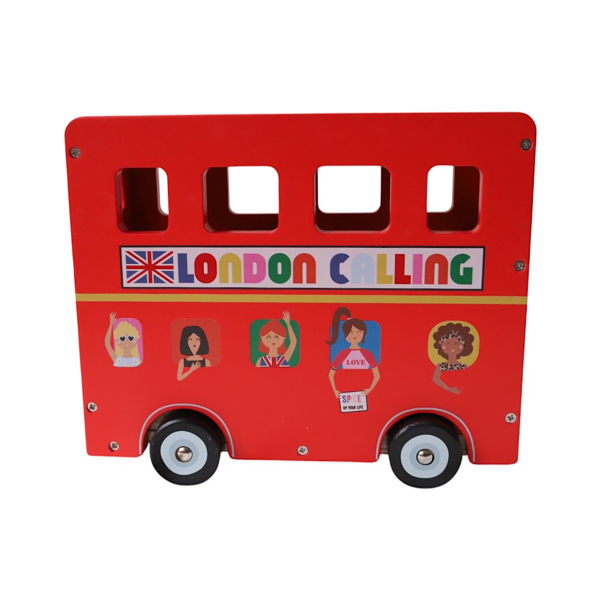 Bus de Londres et ses chanteurs jouet en bois Mercredi et Patati