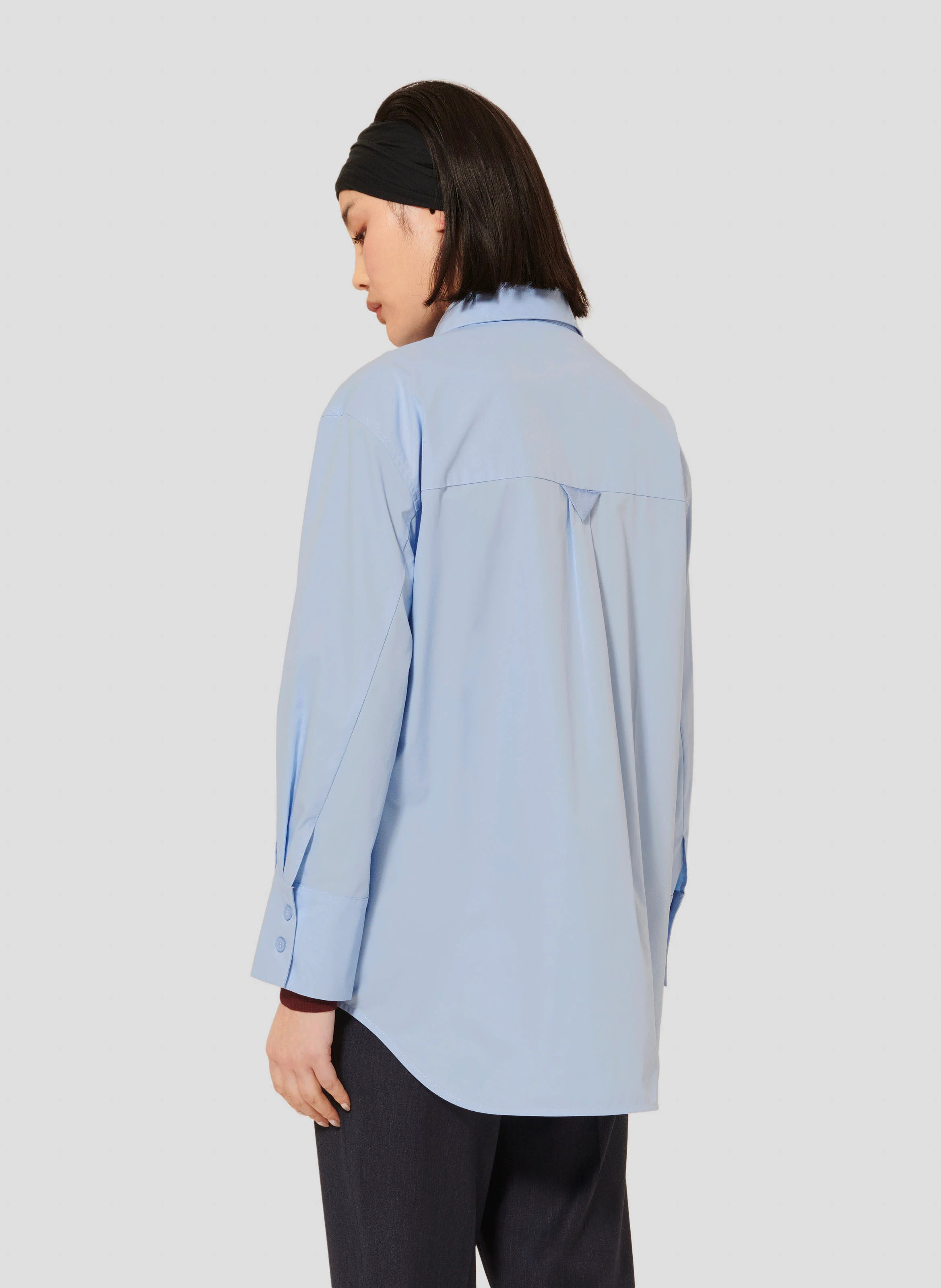 CARLOTTA - Chemise oversize en coton | Bleu