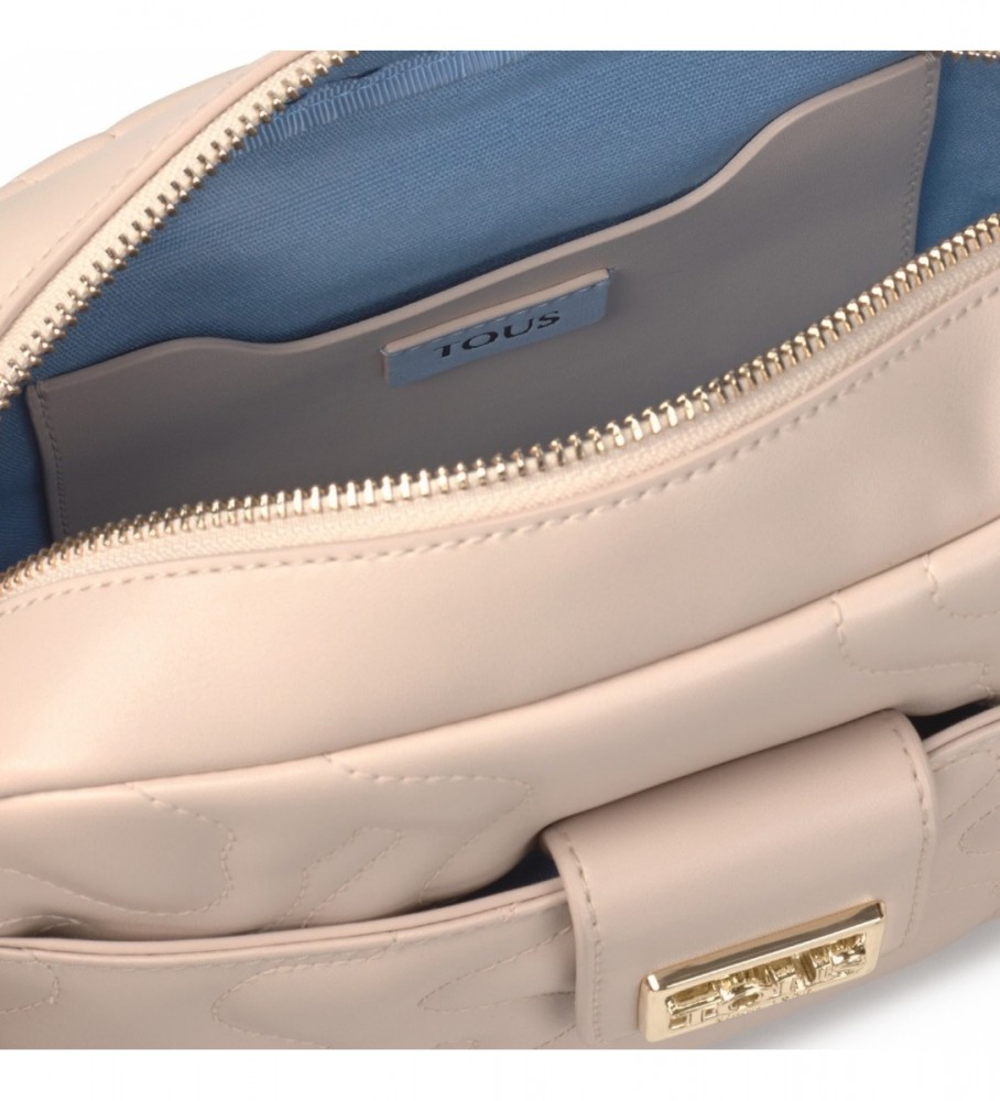 Bolsa de ombro Tous Reporter K Dream bege