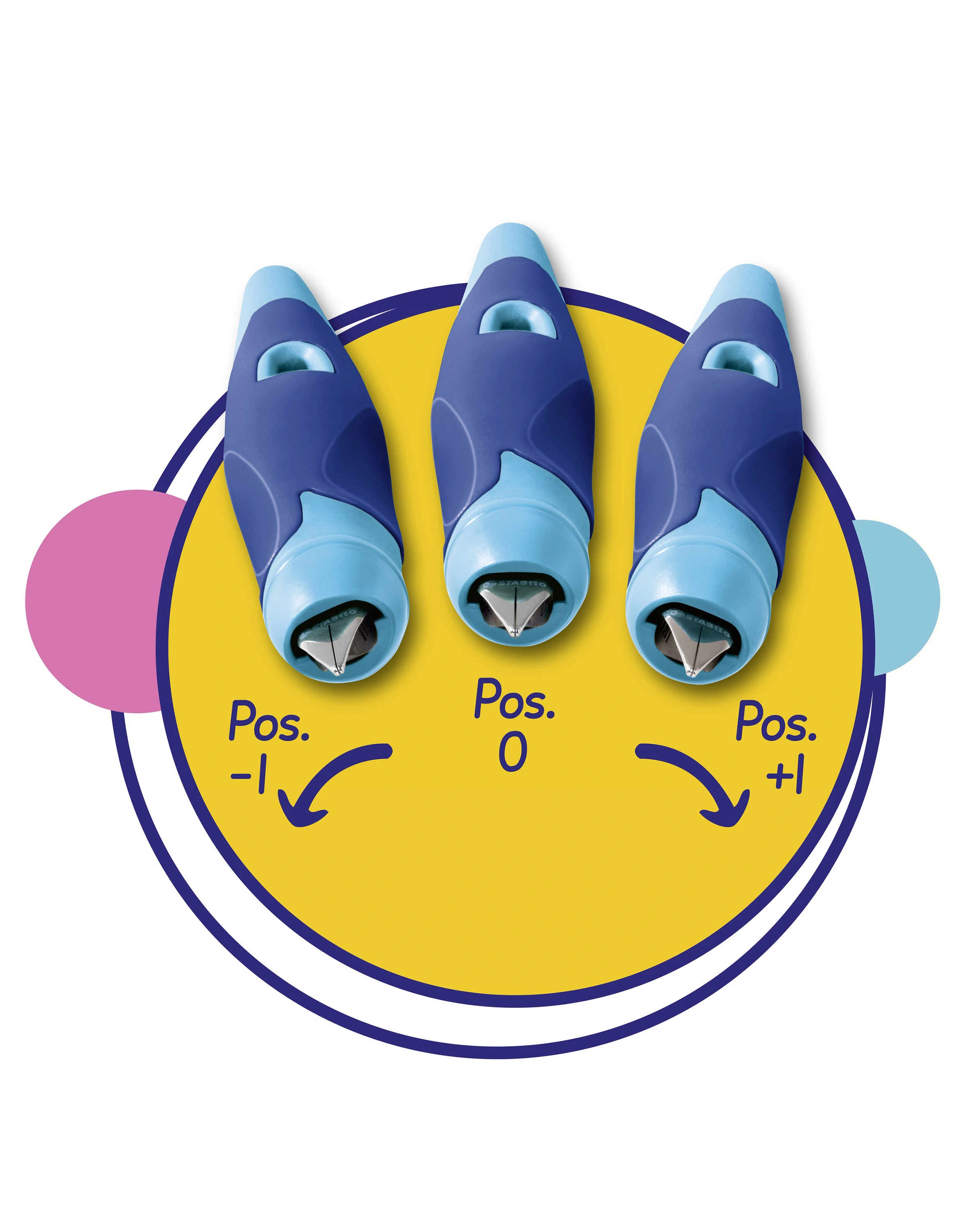 Schulfüller STABILO® EASYbirdy 3D Wildlife S.E. für Linkshänder in blau