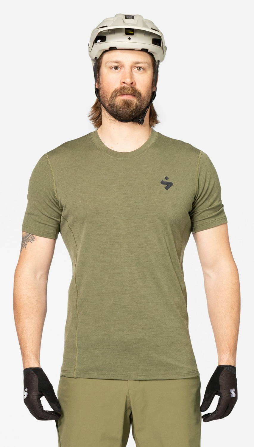 Hunter Merino SS Jersey Herre Woodland