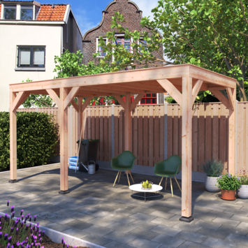 Overkapping Douglas 495x255cm a-symmetrisch