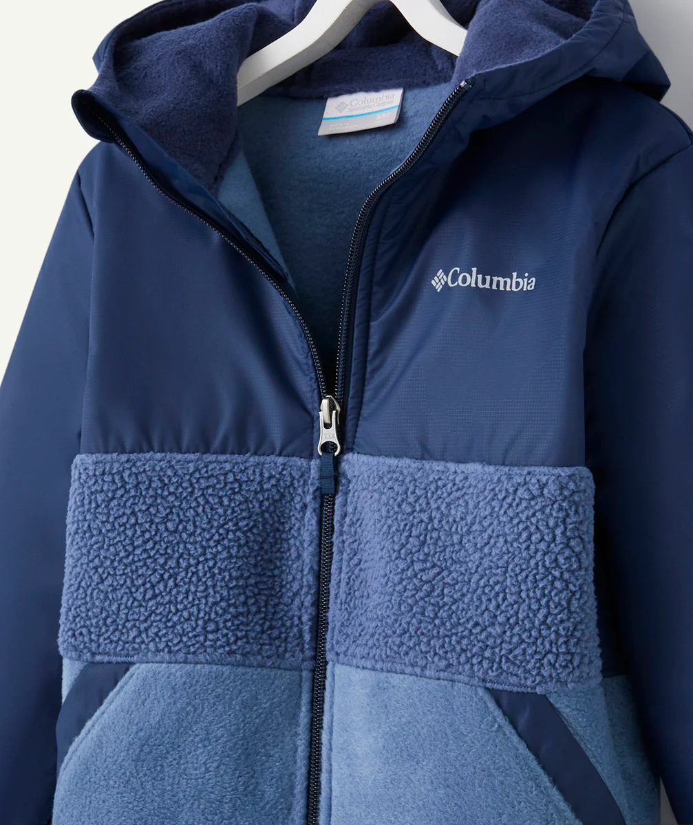 COLUMBIAVESTE EN POLAIRE À CAPUCHE GARÇON STEENS MOUNTAIN NOVELTY BLEU