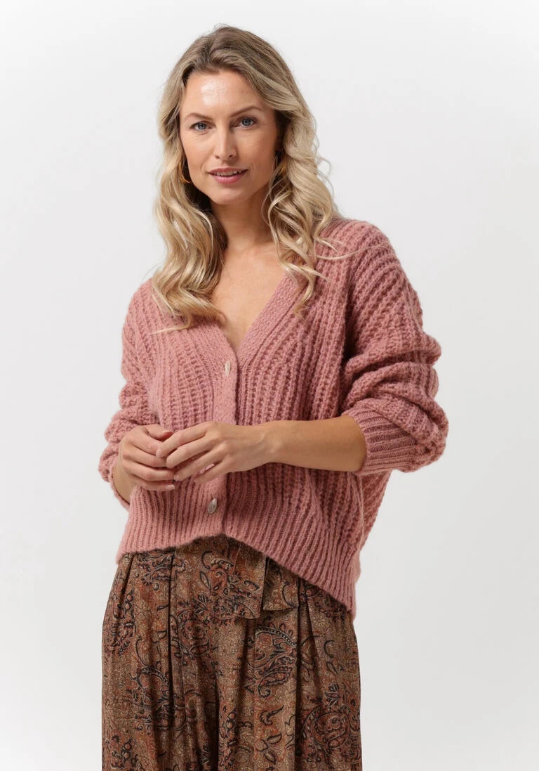 BY-BAR lichtroze by-bar vest katy cardigan