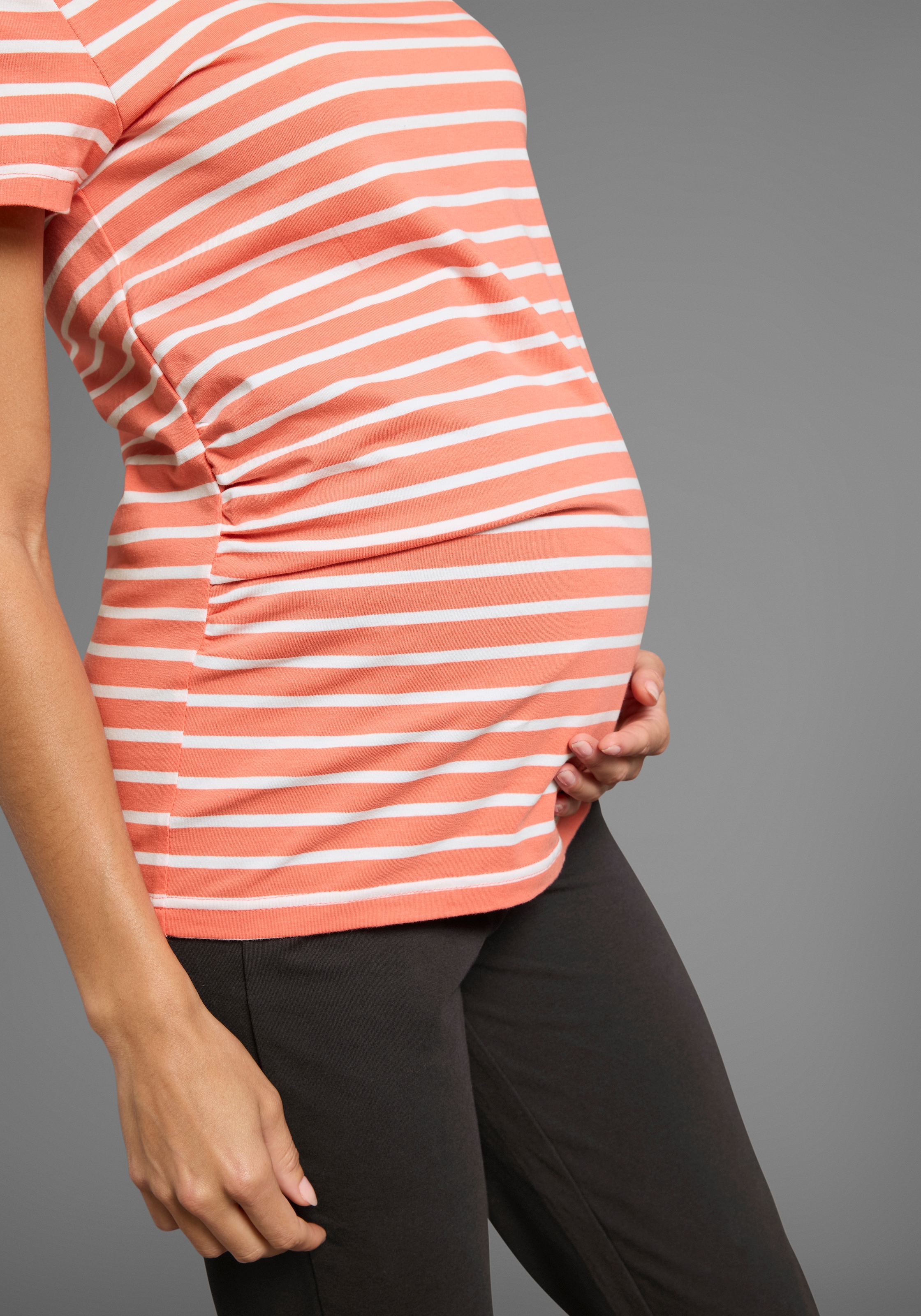 Neun Monate Umstandsshirt »2tlg. Set: T-Shirt+Leggings«, 2 Stk. Komplett Outfit für die Schwangerschaft und Stillzeit