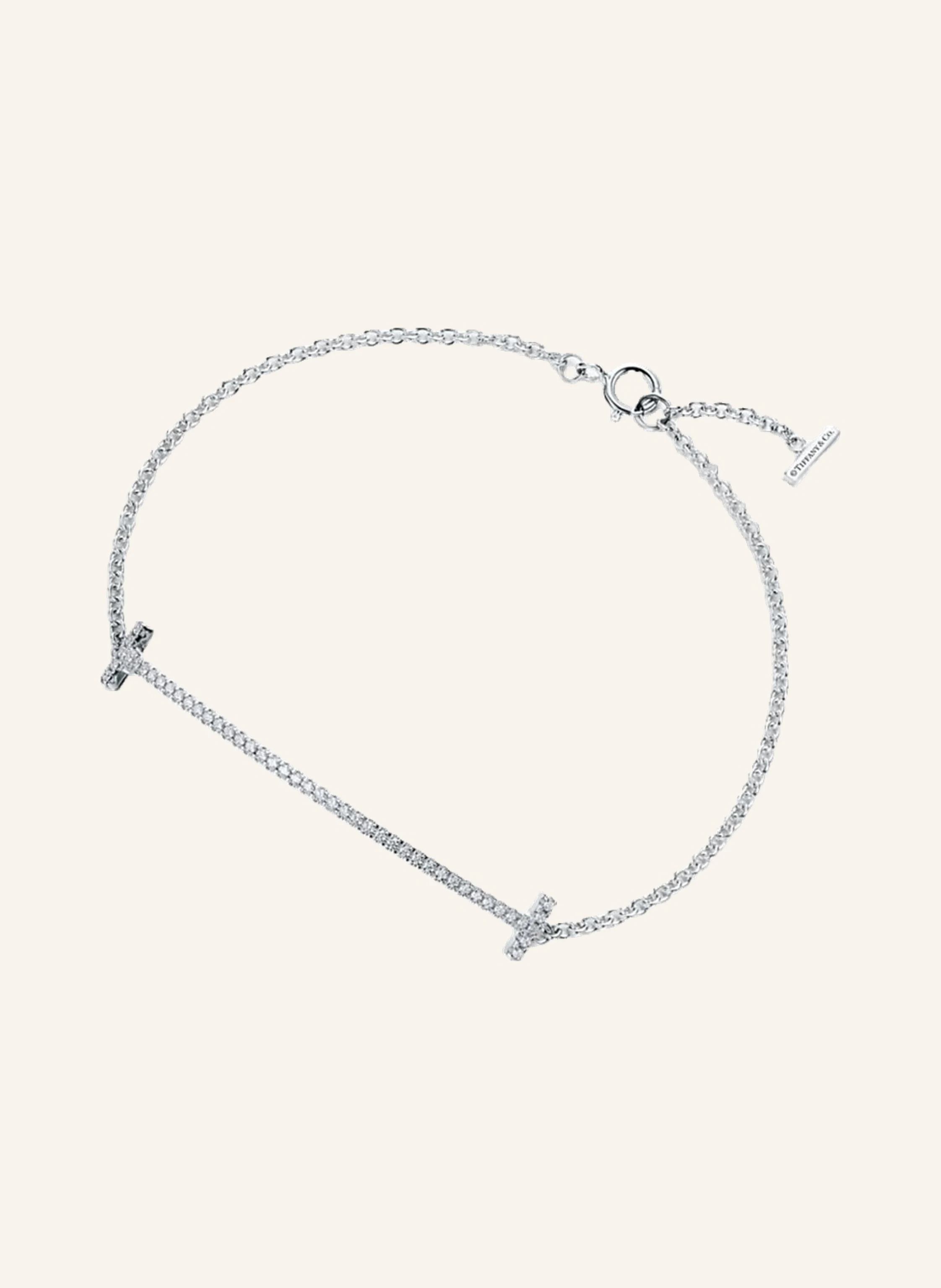 TIFFANY & Co. Tiffany T Smile ARMBAND aus 18 Karat Weißgold